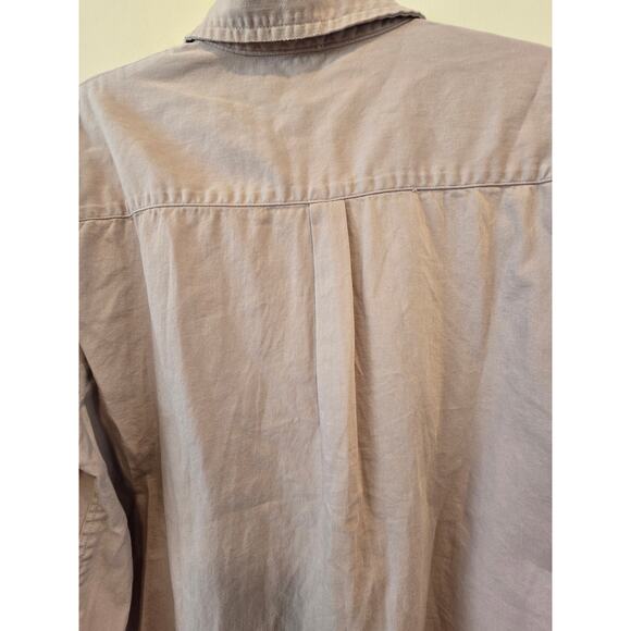 Aerie Boyfriend Oversized Button Down Shirt Pink Long Sleeve Size Large NWOT - Picture 8 of 10